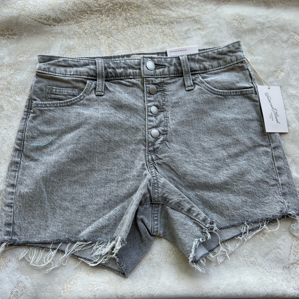 Gray jean shorts size 2 ( small )